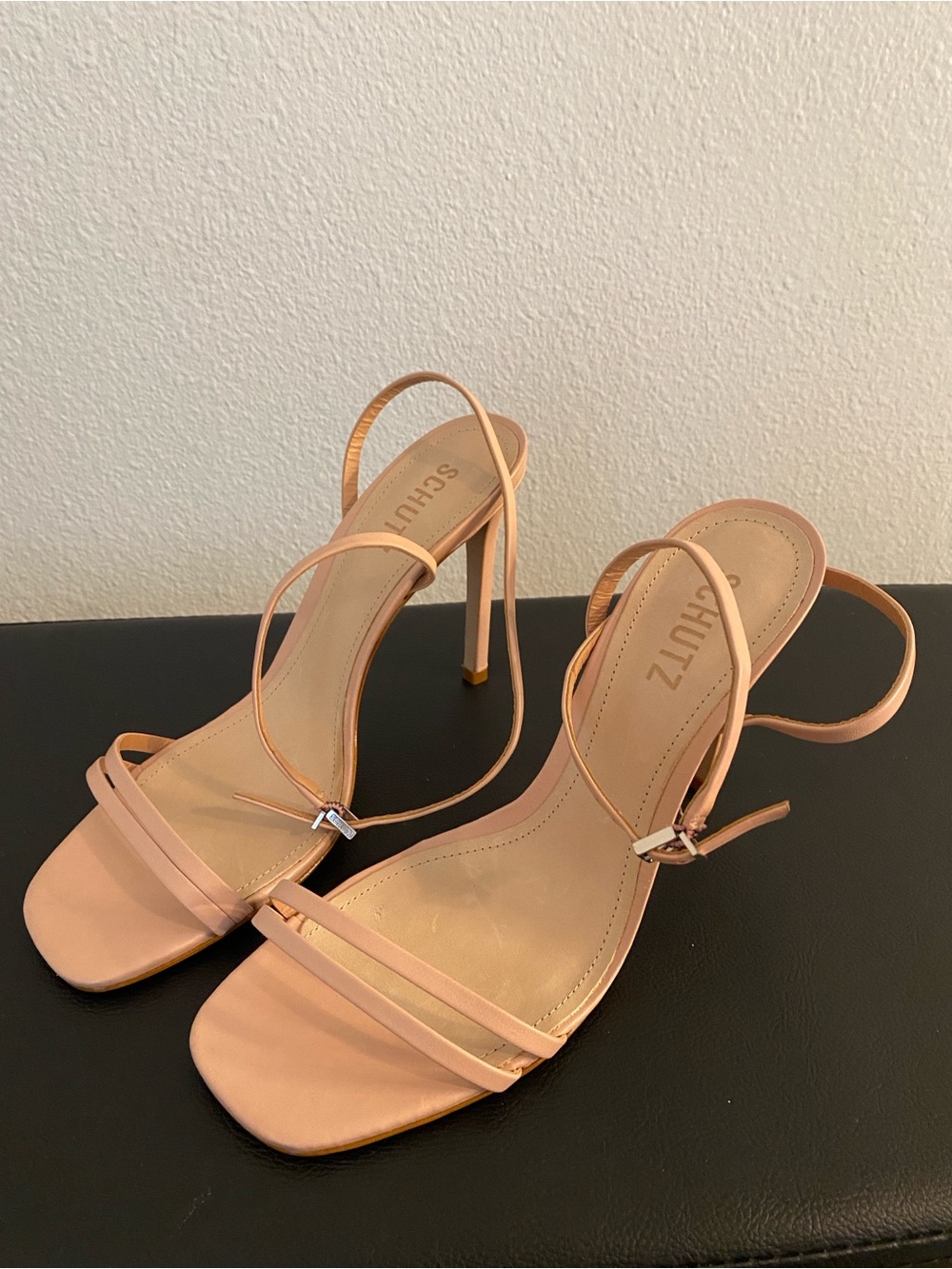 SCHUTZ Blush Strappy High Heel Sandals NWOT - Picture 6 of 13